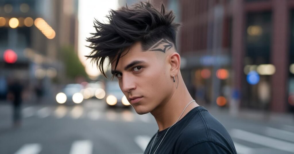 messy hairstyles men