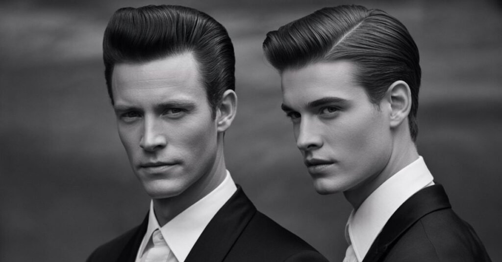 slicked back hairstyles