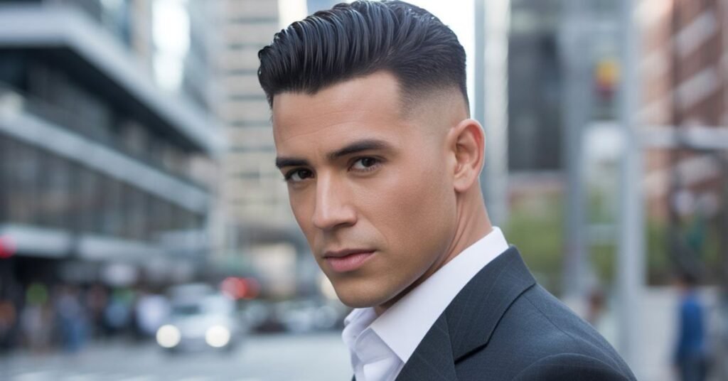 slicked back hairstyles