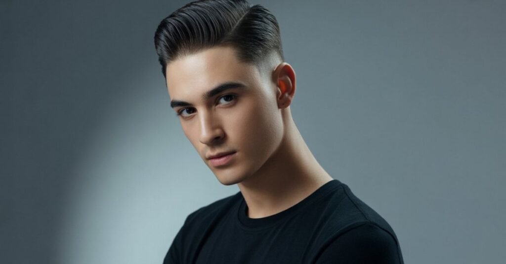 slicked back hairstyles