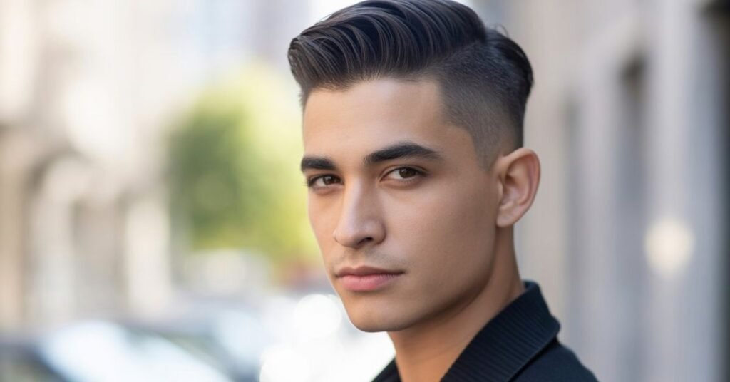 slicked back hairstyles