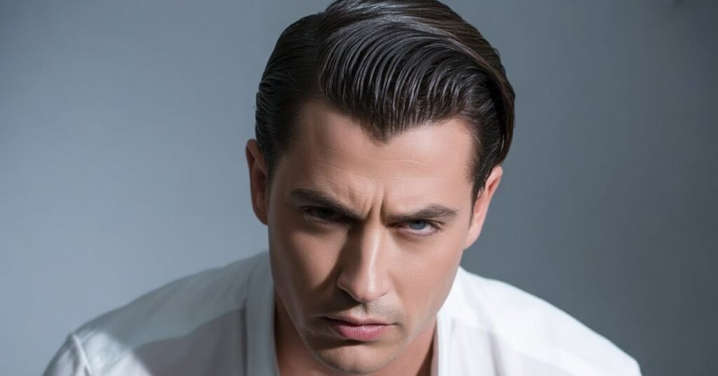 slicked back hairstyles