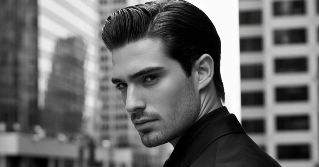 slicked back hairstyles