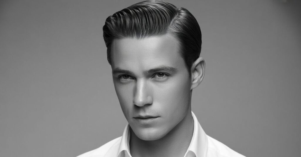 slicked back hairstyles