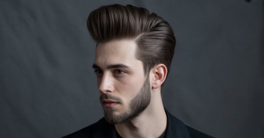 slicked back hairstyles