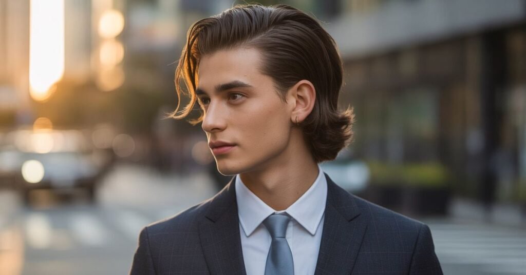 slicked back hairstyles