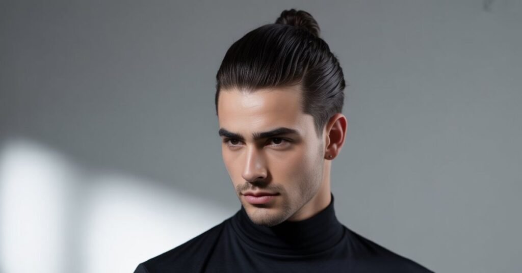 slicked back hairstyles