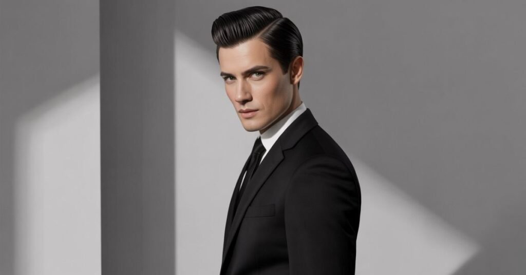 slicked back hairstyles