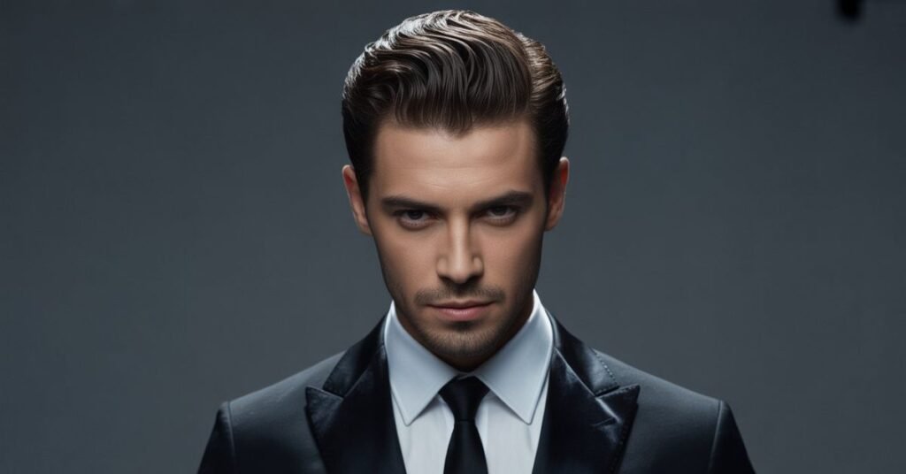 slicked back hairstyles