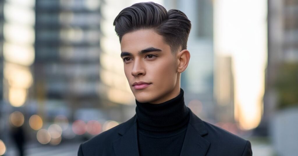 slicked back hairstyles