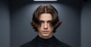 middle part hairstyles men