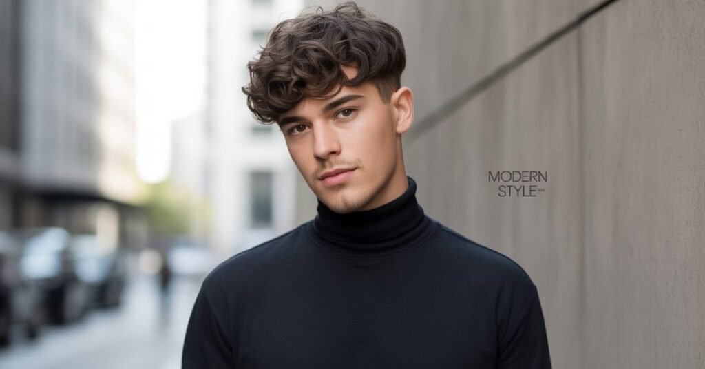 middle part hairstyles men