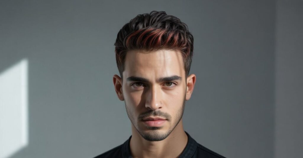 middle part hairstyles men