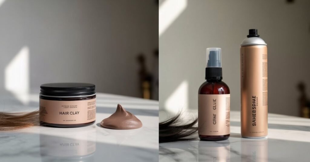 how to use hair clay