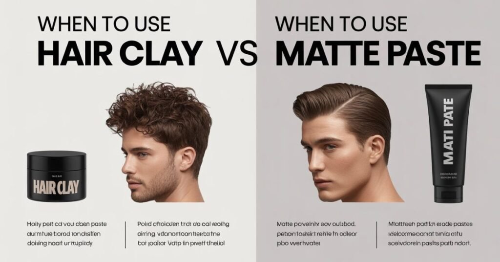 how to use hair clay